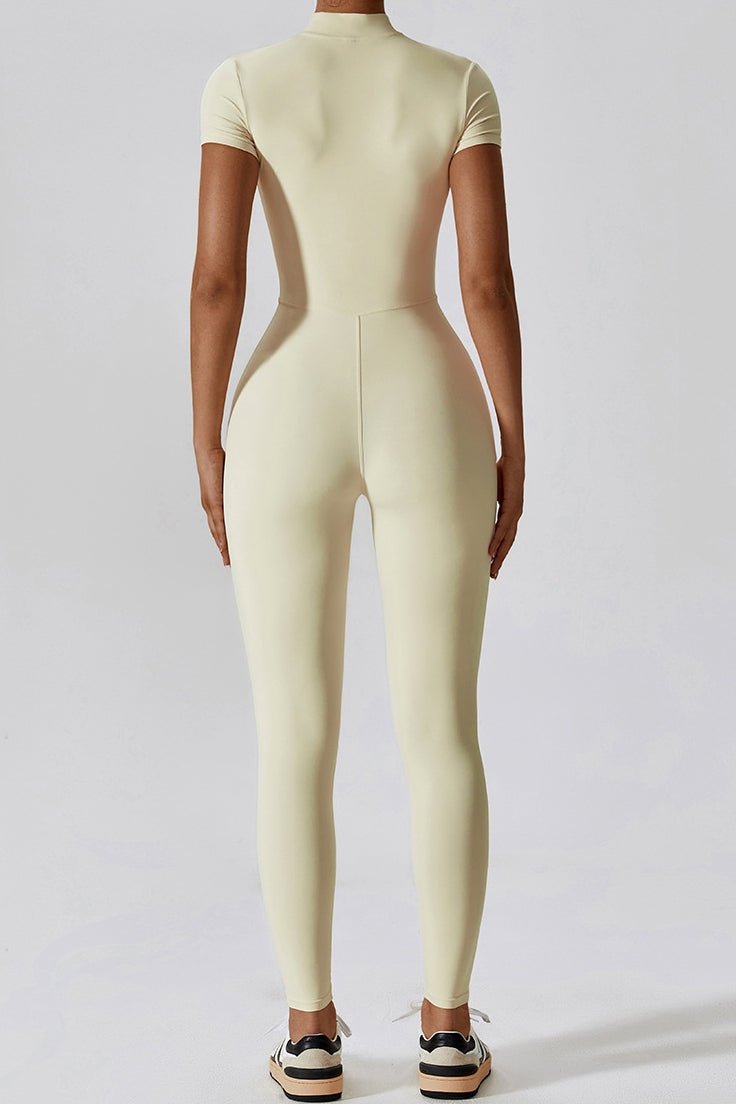 Salopeta fitness Cream Zip