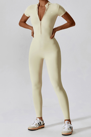 Salopeta fitness Cream Zip