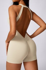 Salopeta fitness scurta Cream Core