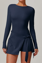 Salopeta fitness Navy Bow